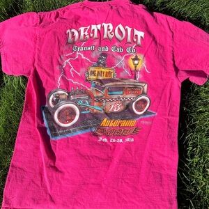 Detroit car show graphic T shirt